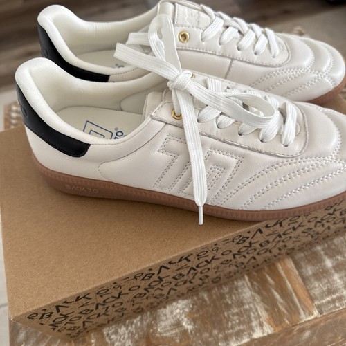 BACK 70 women Streetwear Fluffy White with logo 70 New Size 38/7.5 10376 - Picture 3 of 12