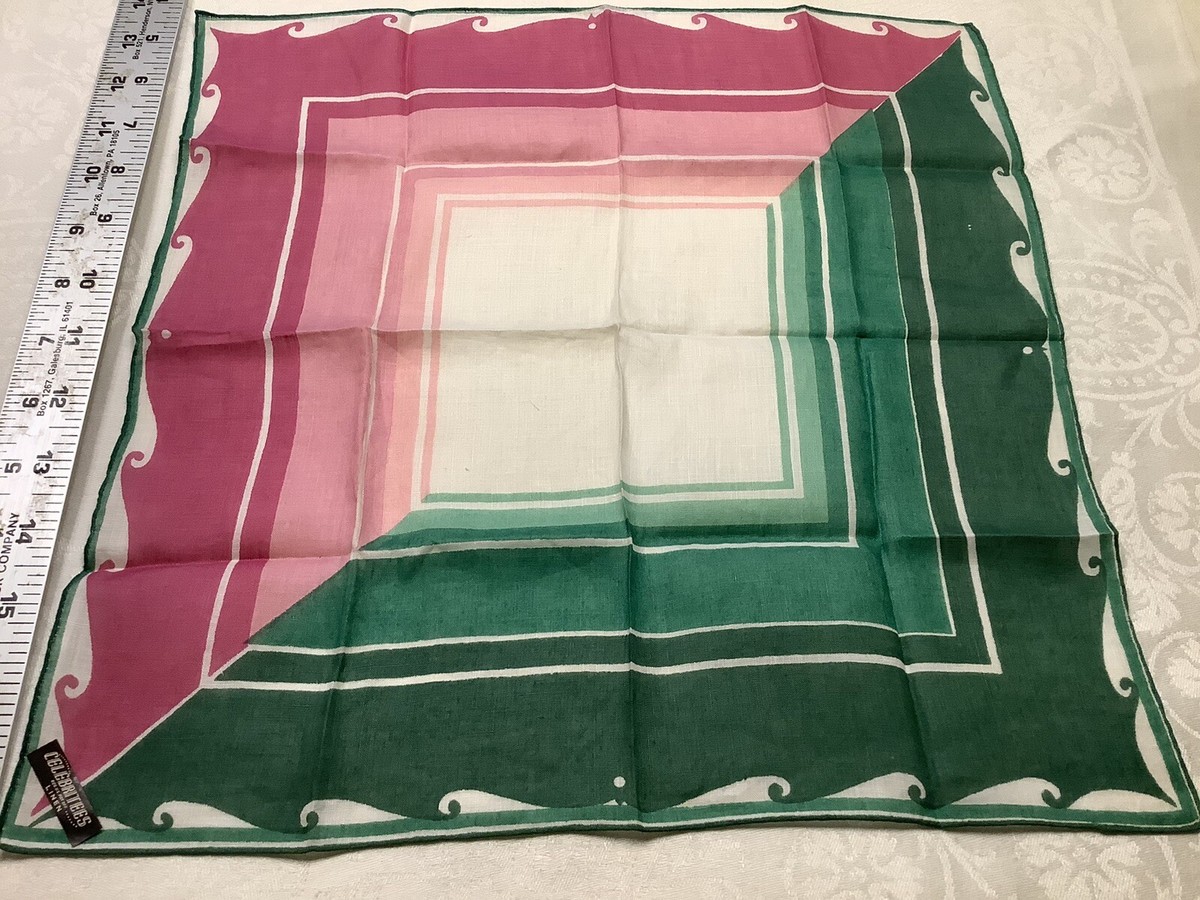 のん 11588🌟Vintage Designer Carl Tait-Style Green Pink Whimsy Frame
