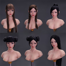 Sexy Asian Women 1/6 Scale Sculpt for 12" Figure Female Body Girl Head