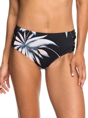 Roxy X1305  Find Your Wild Full Mid Waist Bottom,Large,True Black Delicate Large