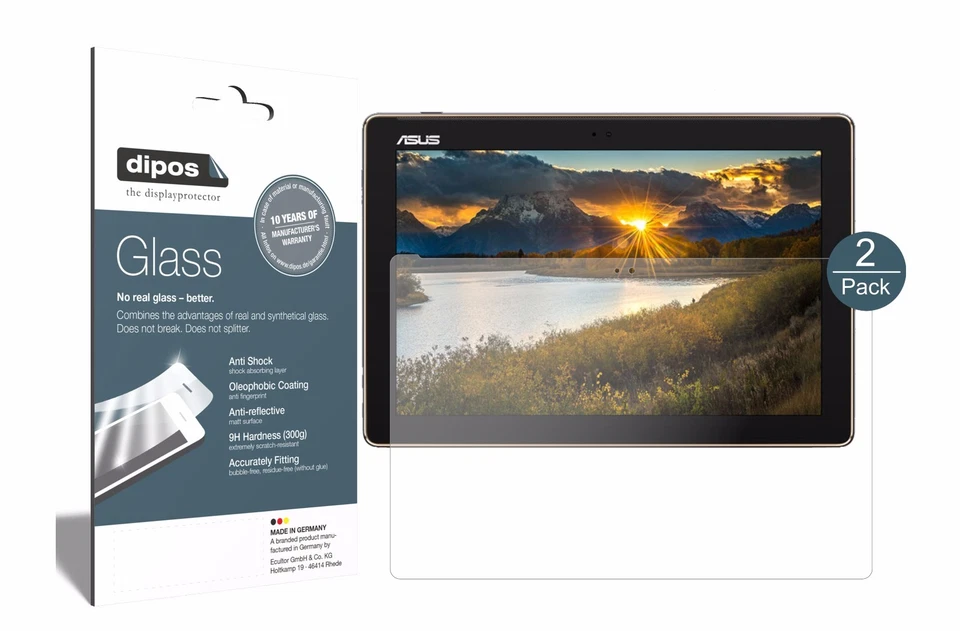 2x Pellicola per Asus ZenPad 10 (Z301 ML/MFL) Protettiva Protezione Schermo - Immagine 2 di 2