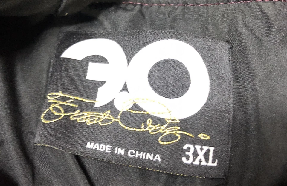 Rare Frost Originals Hooded Jacket Faux Leather & Velour Sz 3X - Image 3 of 4