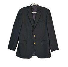 Brooks Brothers 1818 Loro Piana Madison Blazer Men 42L Navy Gold Button USA