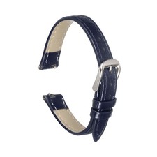 Quick Release Genuine Leather Watch Band 13mm Leather Watch Strap Dark Blue