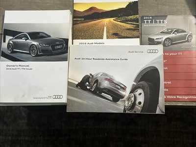 2016 Audi TT + TTS Coupe Owners Manual With Quick Start, Warranty Guide + Case