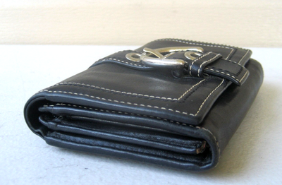 Vintage Coach Soho Buckle Bifold black Leather Wallet Excellent | eBay