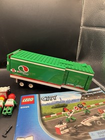 LEGO City #60025  Grand Prix Truck 99% Complete, racing, W/Manual Read Desc
