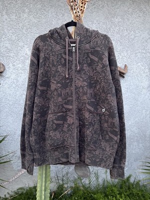 Vintage VOLCOM  Cancelled Revolution  Hoodie Size L Jesse Pinkman Zip Rare