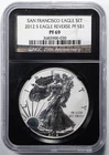 2012 S Eagle Reverse PF $1, San Francisco Set, American Silver Eagle, NGC PF69