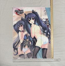 Póster de tela Neptunia x Senran Kagura: Ninja Wars Noire 26x19,5 pulgadas
