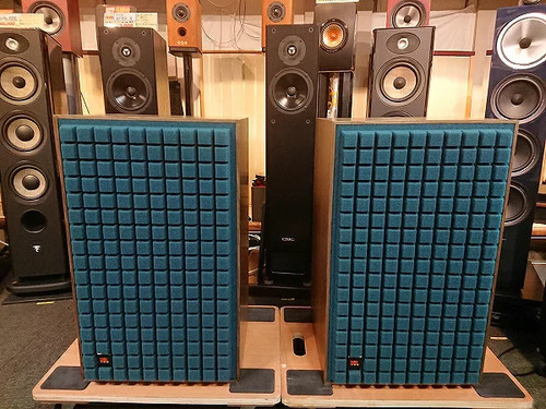 JBL L100 CLASSIC Bookshelf Speakers Blue Pair Set Used Japan