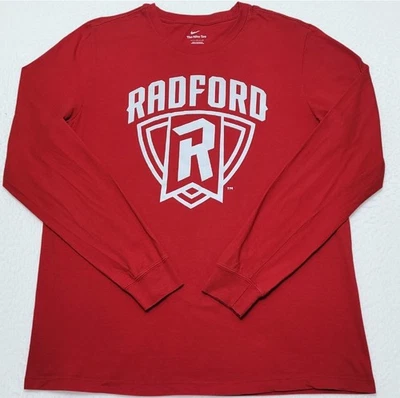 TEAM ISSUED Nike Radford Highlanders red long sleeve cotton shirt Men's LARGE L - Image 1 of 4