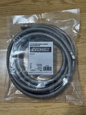 Everbilt 12 Ft. Polymer Braided Ice Maker Water Connector Hose Universal 1/4in
