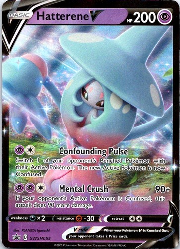 Pokemon Hatterene V Holo Sword & Shield Promo LP