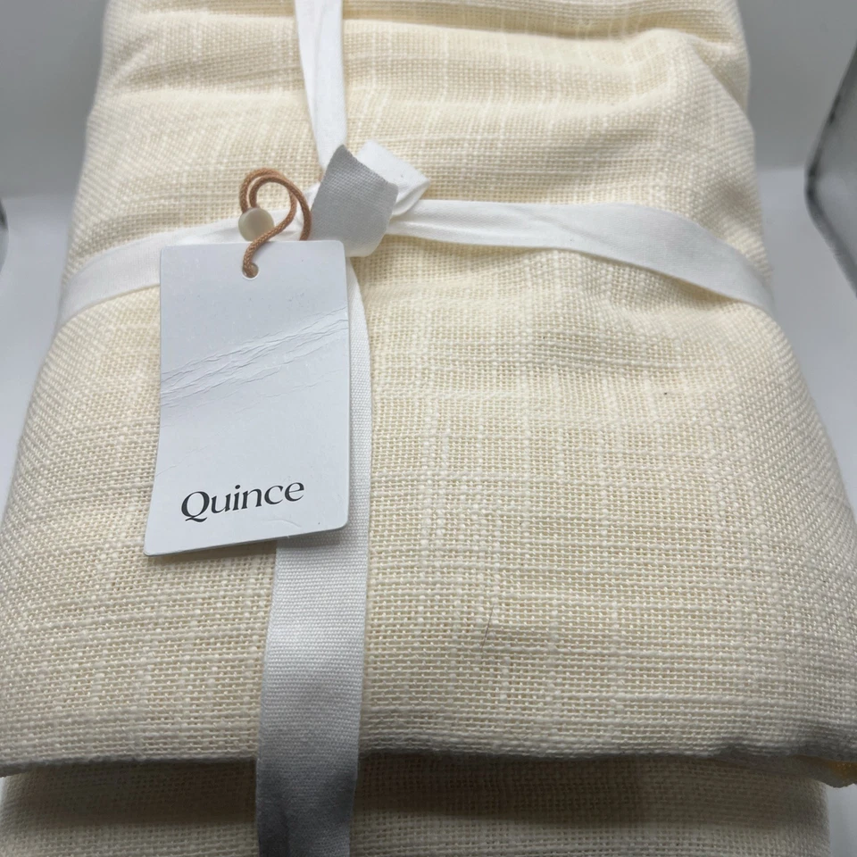 Par de Cortinas para Sala de Linho Europeia Quince Home (?Cor Areia) 48X96 - Imagem 4 de 4