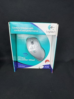 NEW SEALED RARE VINTAGE LOGITECH CORDLESS MOUSEMAN WHEEL MOUSE PC MAC