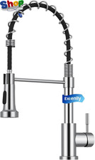 Kitchen Tap, Commercial Spring Kitchen Mixer Tap, Single Handle High Arc Stainle