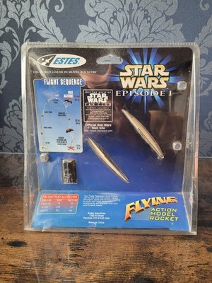 Star Wars Episode 1 Trade Federation Droid Fighter Flying Action Model Rocket