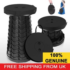 Folding Stool Portable Telescopic Chair for Travel Camping Hiking Collapsible UK
