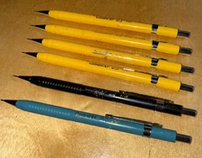 6 Castell XF Yellow Barrel Pencil 0.3mm #9783 - 9765 9767 0.5 0.7 Blue Navy Lot
