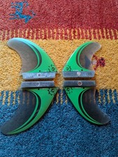 Slingshot Kiteboarding Quad Set of Mini Tuttle Fins 4.5" Fronts / 3.85" Rear