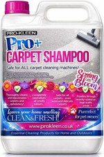 Pro-Kleen Pro+ Carpet Shampoo Concentrate 5L Spring Bloom Odour Removal Pet Safe 4.58 per litre