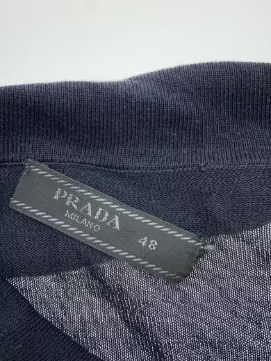PRADA/25SS/Knit Polo/Knit Sweater (Lightweight)/Size 48/Cotton/NVY/DNA03H S000 1 thumbnail 6