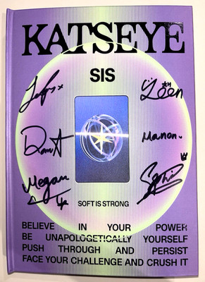 KATSEYE - SIS SOFT IS STRONG ALBUM CD Hand Autographed(Signed) B VER