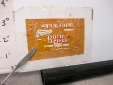 candy bar wrapper 1940s BUTTER BRICKLE English toffee Fenn's 0.75 oz Sioux Falls