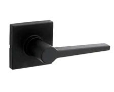 Kwikset SL1000DALSQT-514 Safelock Daylon Passage Door Lever Set Matt Black