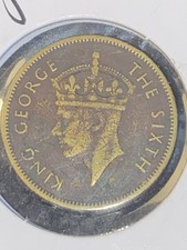 1949 Hong Kong King George VI -Ten Cents Coin
