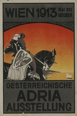   Vienna 1913 Adria Exhibition Poster - 24x36  - Vintage Decor  