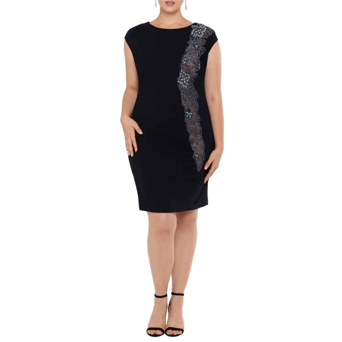 sachin and babi light blue dress Vintage xscape by joanna