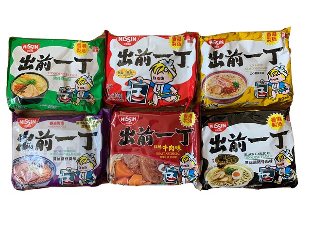 Nissin Ramen Noodle 6 Pack Variety - Beef, Shoyu, XO ...