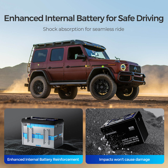 Renogy 48V 50Ah Smart Lithium Iron Phosphate Battery Self-heating ...