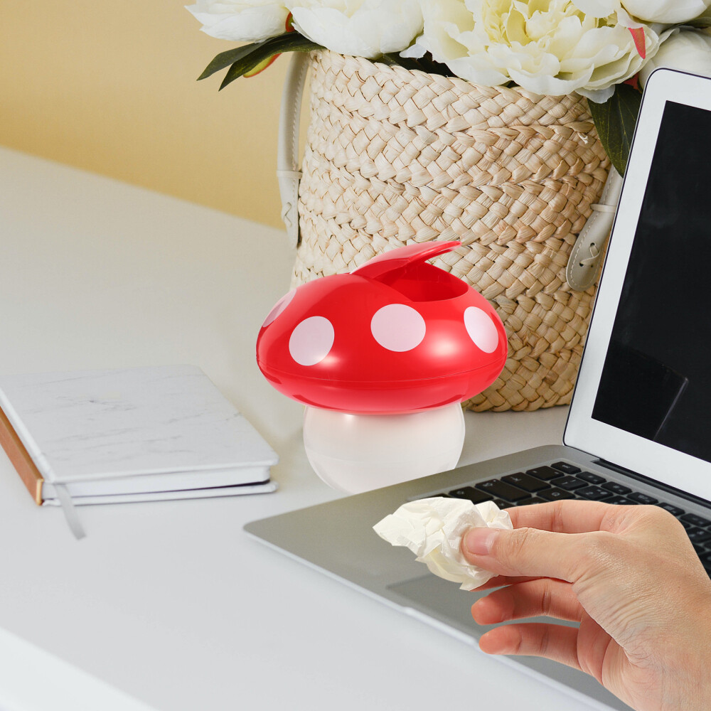 Storage Baskets Garbage Bin Office Trash Bin Mushroom Trash Can-image