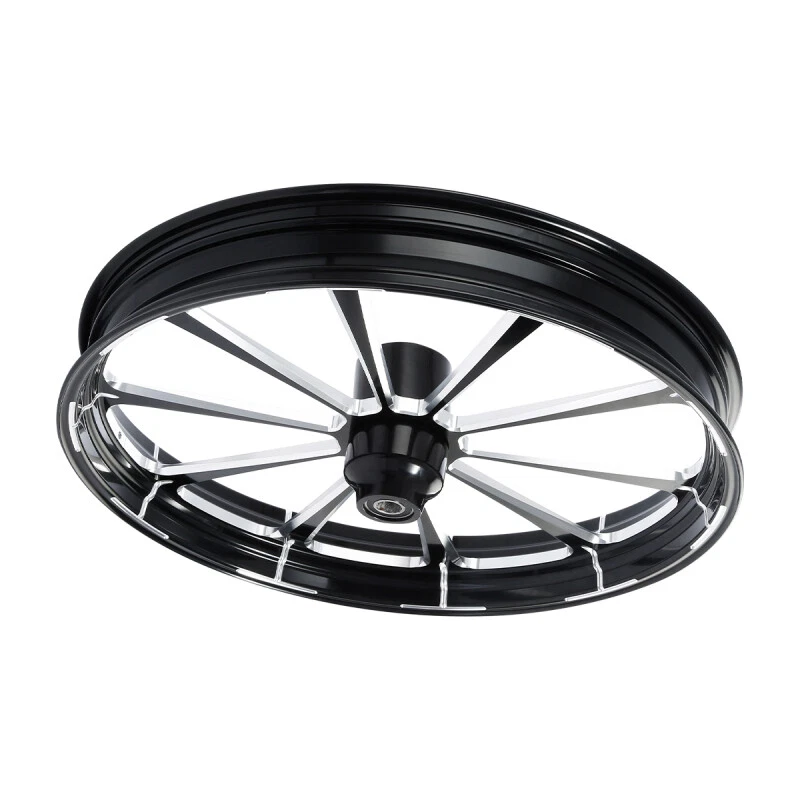 Buje de llanta de rueda delantera de 30" para guardabarros de disco único apto para Harley Touring 2008-2025 ABS Foto 3 de 4