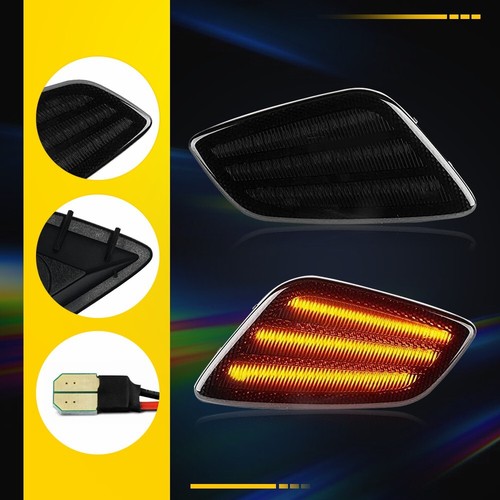 4/8x For Jeep Wrangler TJ 97-06 Smoke LED Bumper Signal Front Side Marker Lights - Picture 3 of 22
