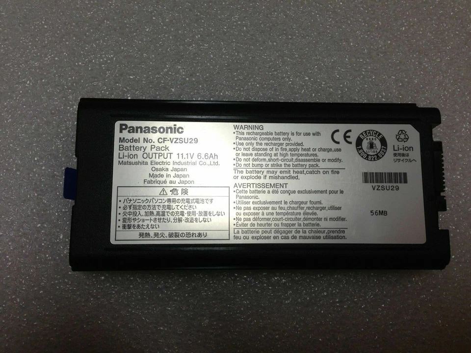 Lote de 10 Baterías Genuinas Japón Panasonic CF-BZSU29 para CF-29 CF-30 CF-52 CF-53 Foto 2 de 2