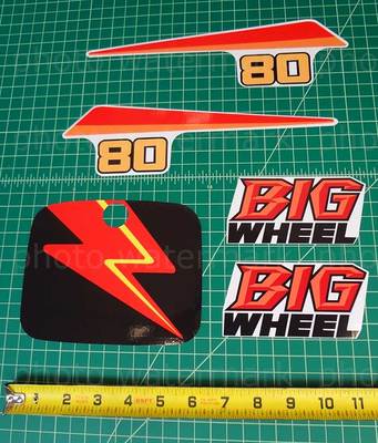 5pc Yamaha 1987 87' BW80 BIG WHEEL autocollants decals stickers graphics kit
