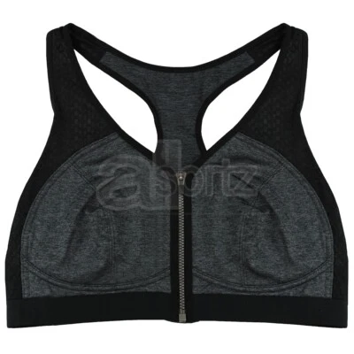Damen-Sport-BH mit Reißverschluss vorne ohne Bügel Mädchen Damen Racerback UK-Größe - Bild 1 von 4