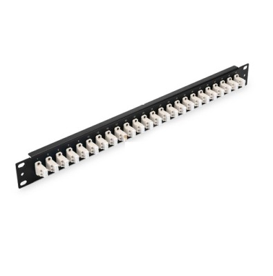 48 Fibers, 4 Ports LC Duplex Multimode, 1U High 19'' Fiber Patch Panel -291002M