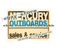 Mercury Outboards Motor Sales Service Metal Tin Sign Cafe Tavern Plaque Mercury Outboards Motor Sales Service Metal Tin Sign Cafe Tavern Plaque