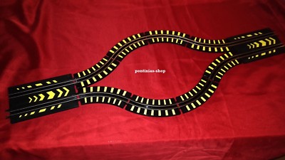 Fastlane Streckenteil mit Markierung  für Autorennbahn 1:43 * NEU *