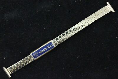 Rowi 60er, 70er Vintage Zugband 11mm Top Goldplaque für Uhren mit fester Steg