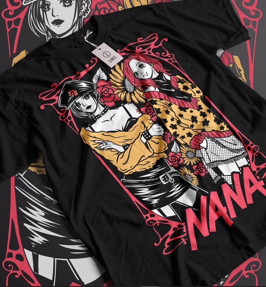 Nana Osaki Unisex T-Shirt,Black Stones Manga Anime Graphic Tee Shirt All  Size 