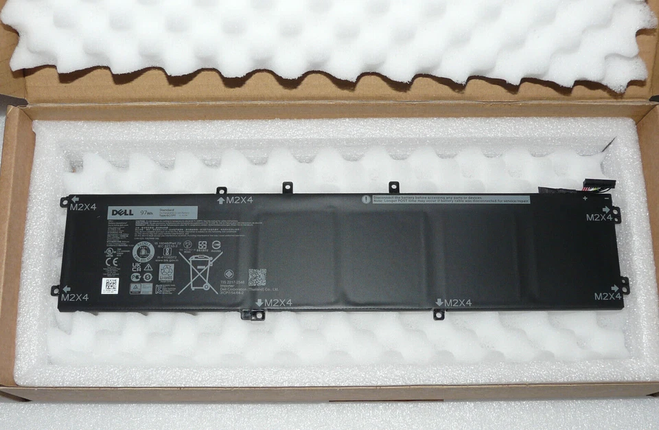 NEW GENUINE DELL XPS 15 9550 9560 9570 PRECISION 15 5530 5540 97Wh BATTERY 6GTPY - Image 2 of 4