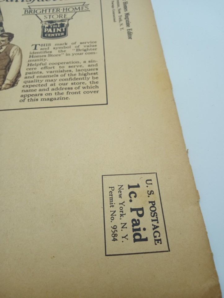 1928 Glidden Paint Stores Magazine BRIGHTER HOMES Wellston Paint
