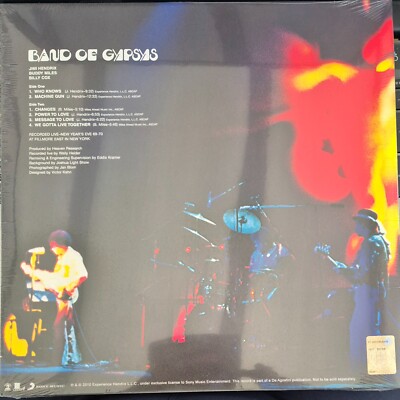 Jimi Hendrix, Band Of Gypsys (180g Vinyl) de Agostini - New