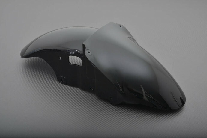Aile avant centrale Kawasaki ZX-6R plastique ABS noir 2000 2001 2002